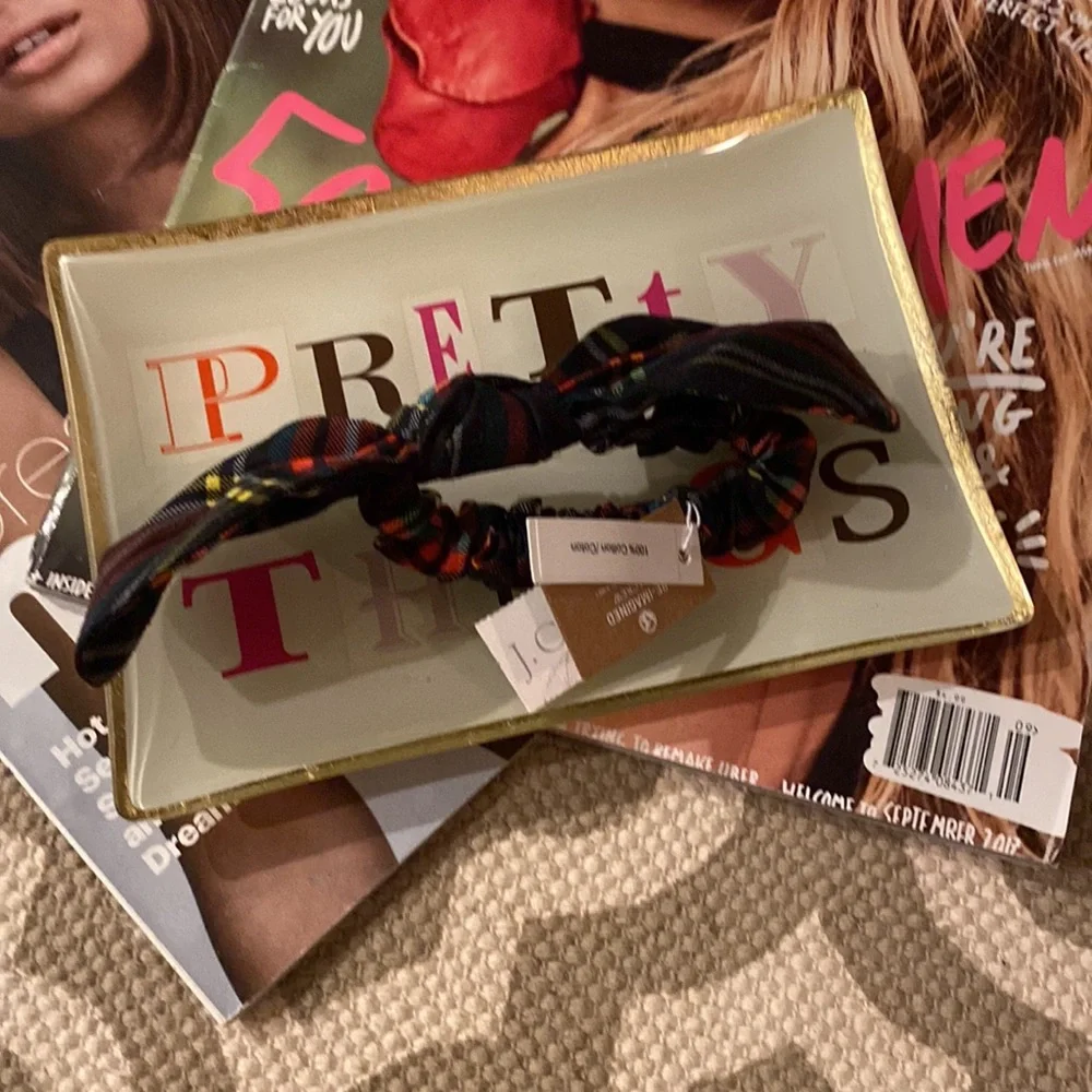 JCrew;NWT bow scrunchie